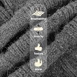 Queenmore Hundepullover mittelgroße Hunde, warm und bequem, Stretch Strickpullover für Dackel, Bichon Frisé, Mops, Jack Russell Terrier, Greyhound, Boston Terrier (Grau, M)