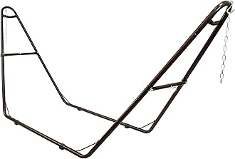 Sunnydaze Universal Double Hammock Stand Only - 550-Pound Capacity - Heavy-Duty Hammock Stand for Outside - Fits 9 to 14 Foot Hammocks - Bronze