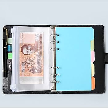 Amazon.co.jp: システム手帳ポケット A6 10枚 ファスナー