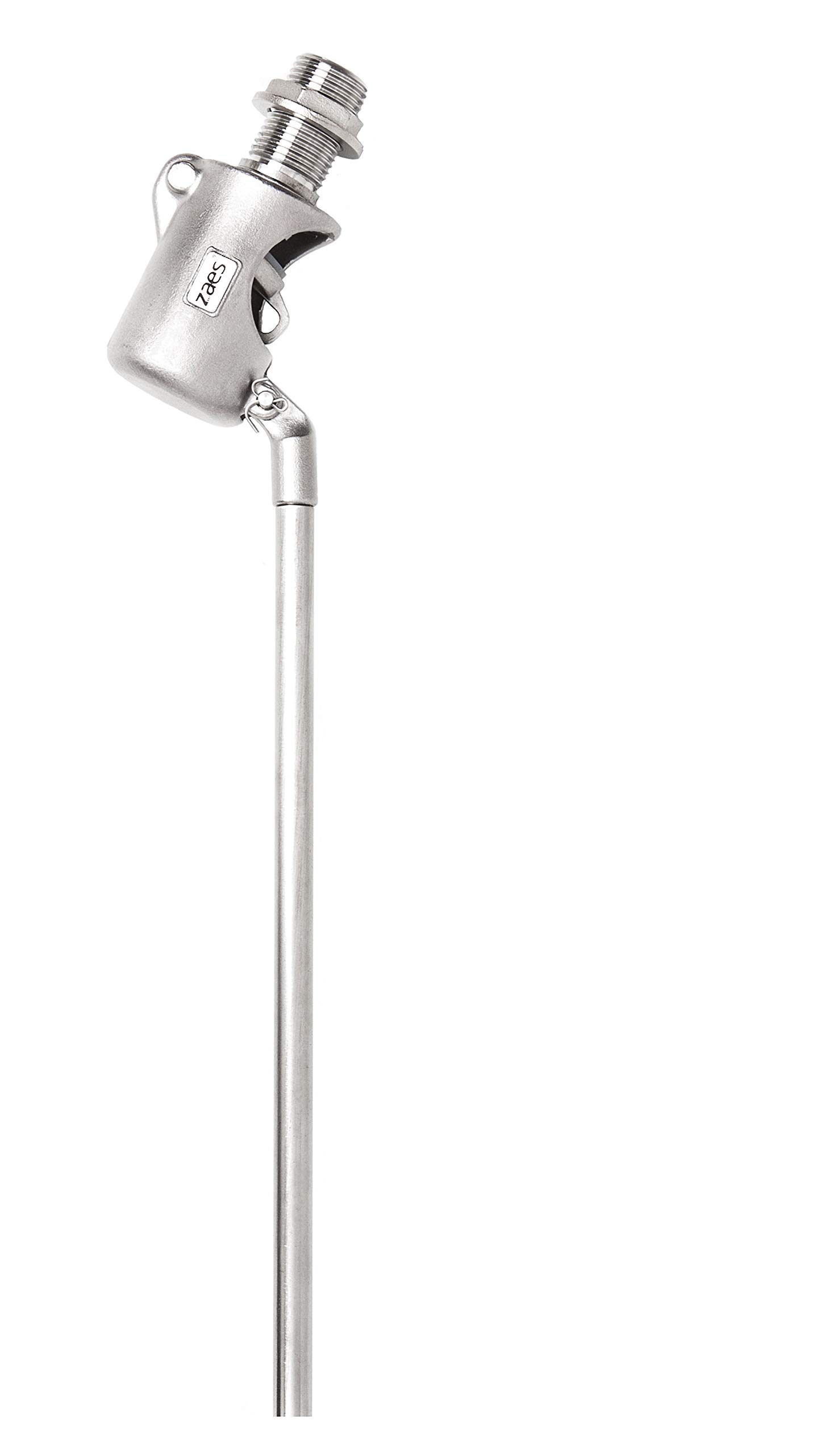 ZAES - Válvula flotador acero inoxidable AISI 316 1/2" BSP Macho asiento de silicona 145 PSI (10 Bar) válvula automática para control de nivel por accionamiento mecánico (Boya no incluida)