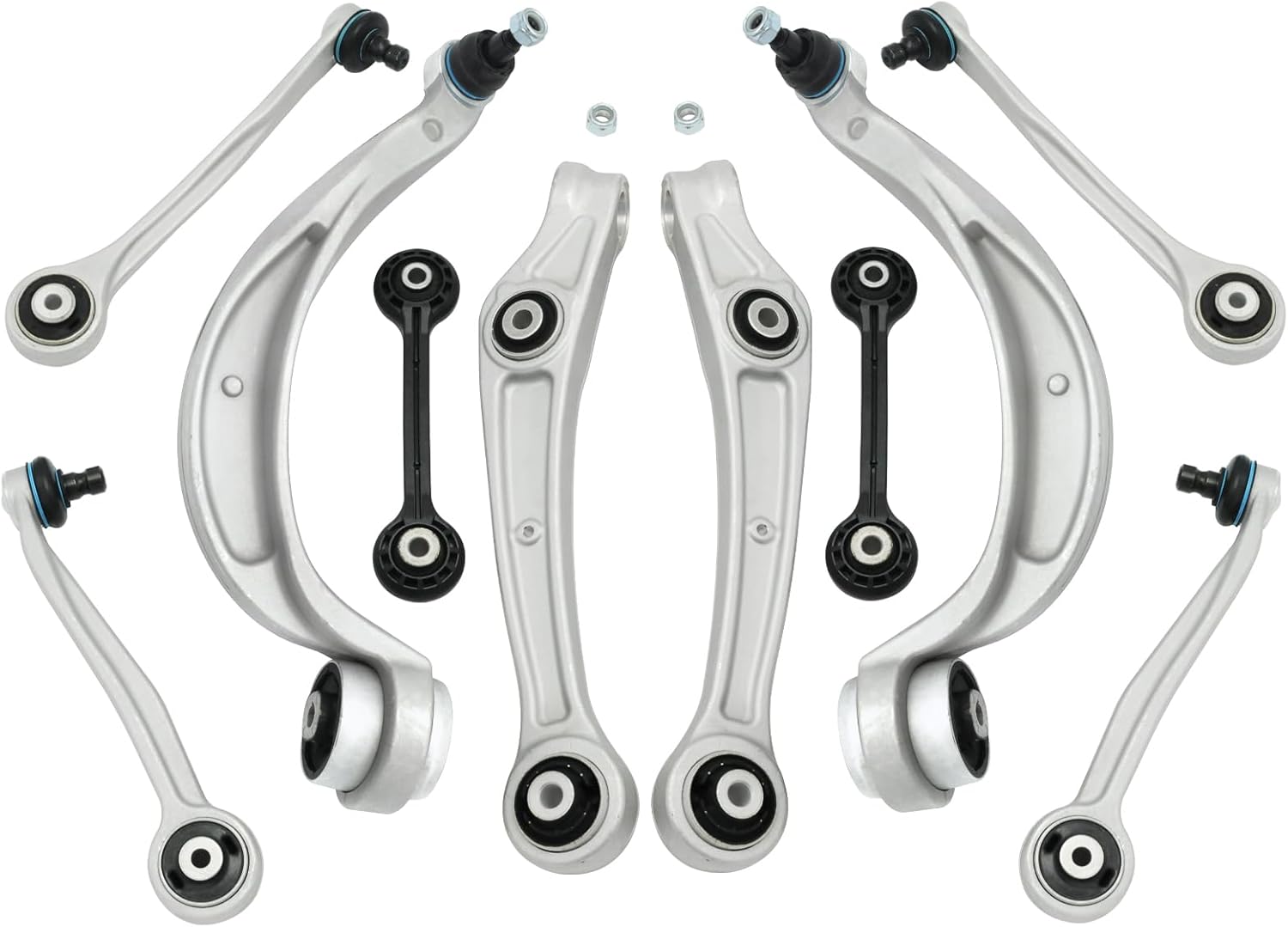 Front Lower Upper Control Arm Compatible With 2011 Audi A4/Quattro A5/Quattro Q5 S4