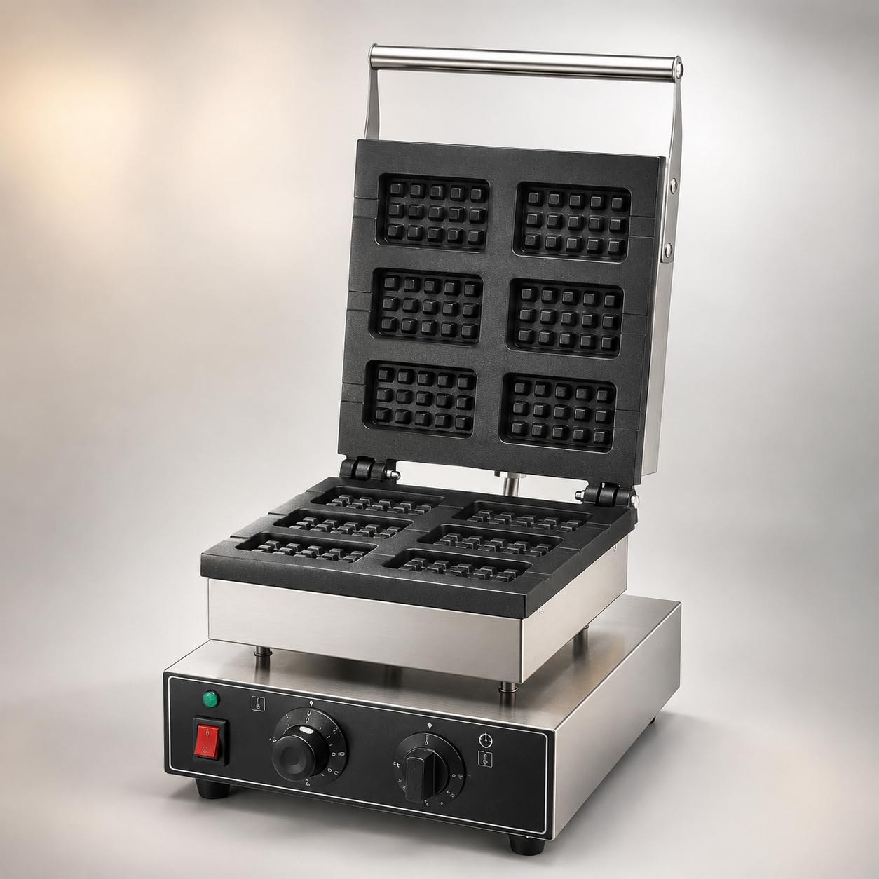 Gurubhai Equipments Electric Commercial Waffle Maker – 6-Piece Rectangle Stick Waffle Maker, Temperature & Timer Control, 1750W, 220V, Ideal for Home, Restaurants & Cafés-image-17
