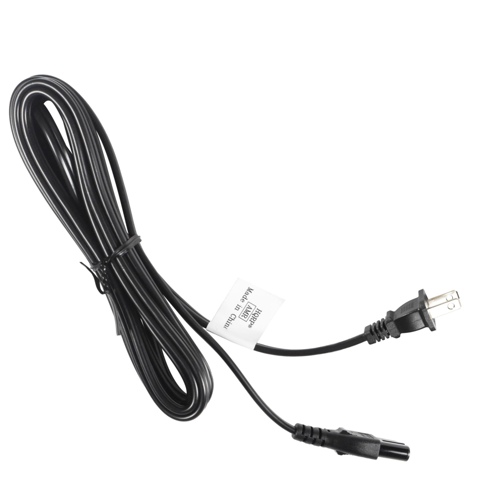 HQRP AC Power Cord Compatible with Samsung UN26EH4000F UN32D4003BD UN32D4003BH UN32D4005BD UN32EH4000F UN32EH4050F HDTV TV LCD LED Plasma DLP Mains