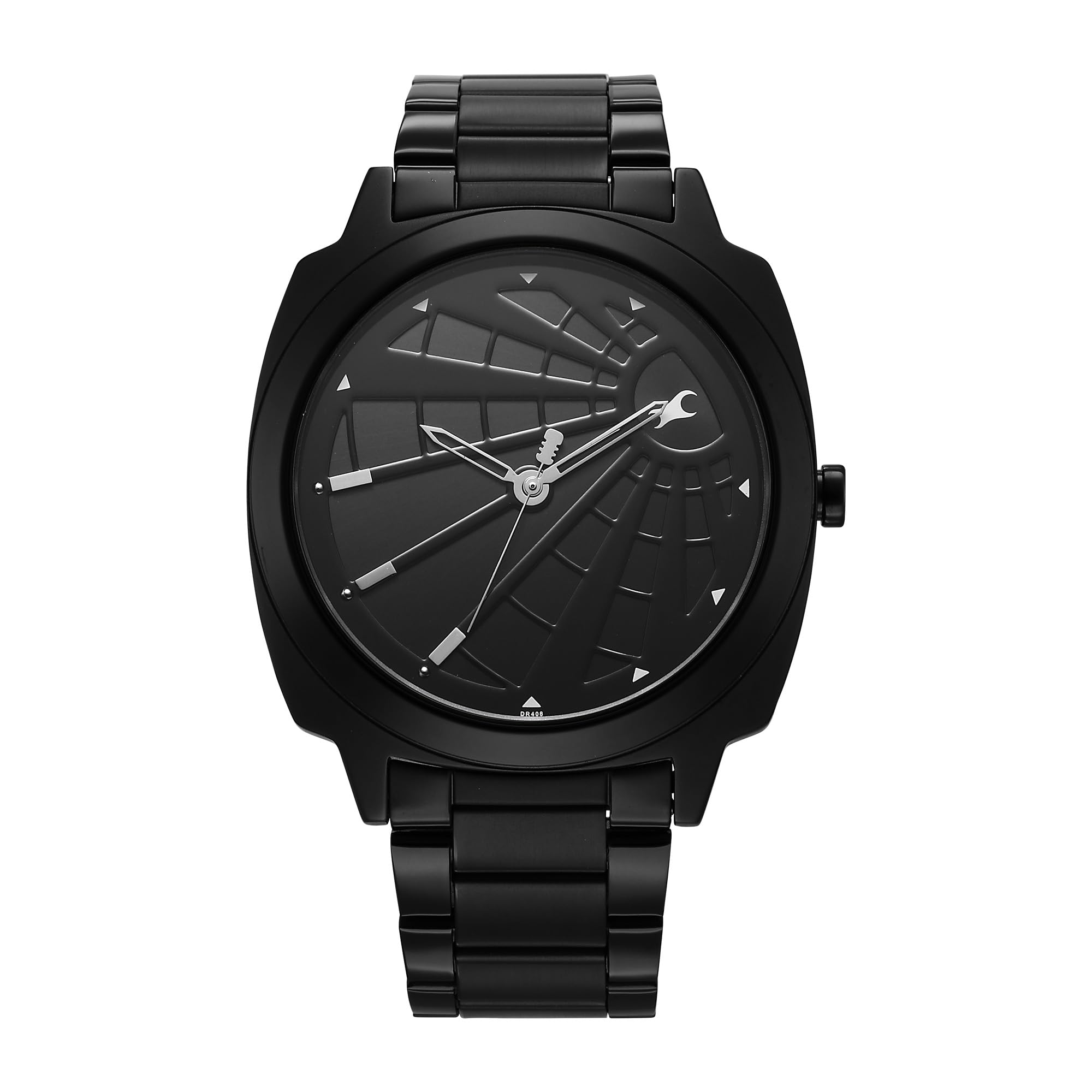 Fastrack Groove Quartz Black Dial Men's Watch - 3322NM01 - Image 1