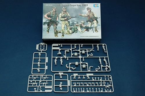 Trumpeter US Marine Corps Iraq 2003 - Juego de figuras a escala 1/35, paquete de 4