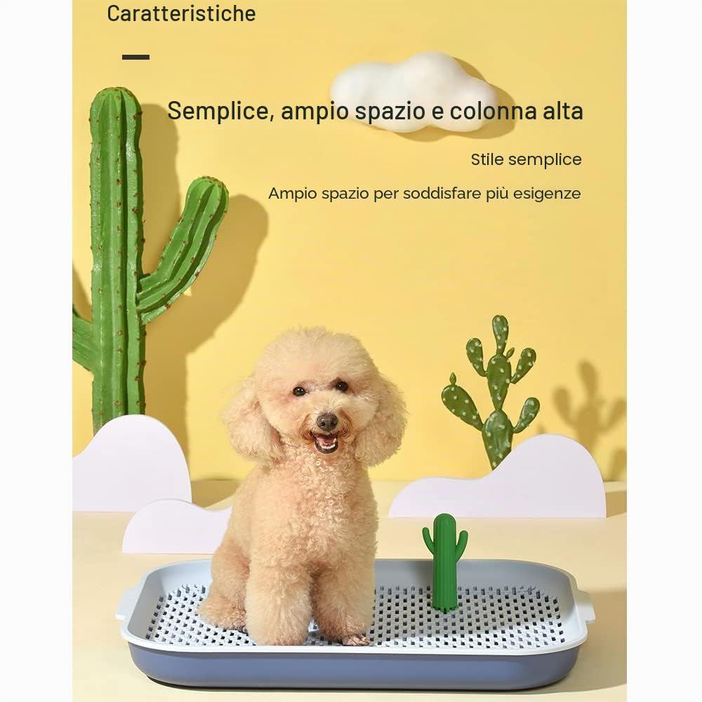 BPS BPS-5573AZ - Lettino per cani, intercambiabile, per interni, lettino per animali domestici, in plastica, 2 misure M/L (M, Blu)
