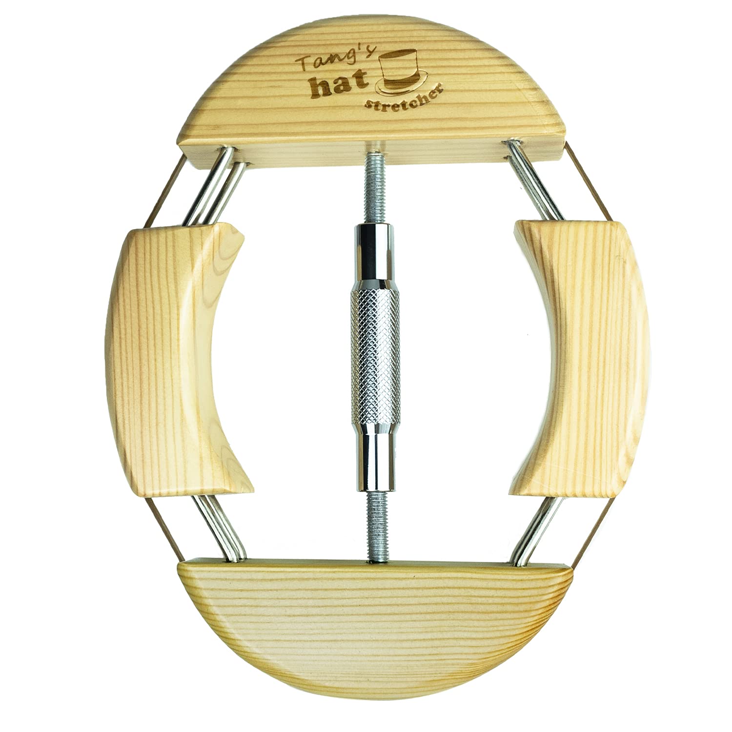 Tang'sTang‘s’Hat Stretcher 4 Way Upgraded Wooden Hat Shaper with Heavy Duty Adjustable Turnbuckle Fitted All Types of Hats
