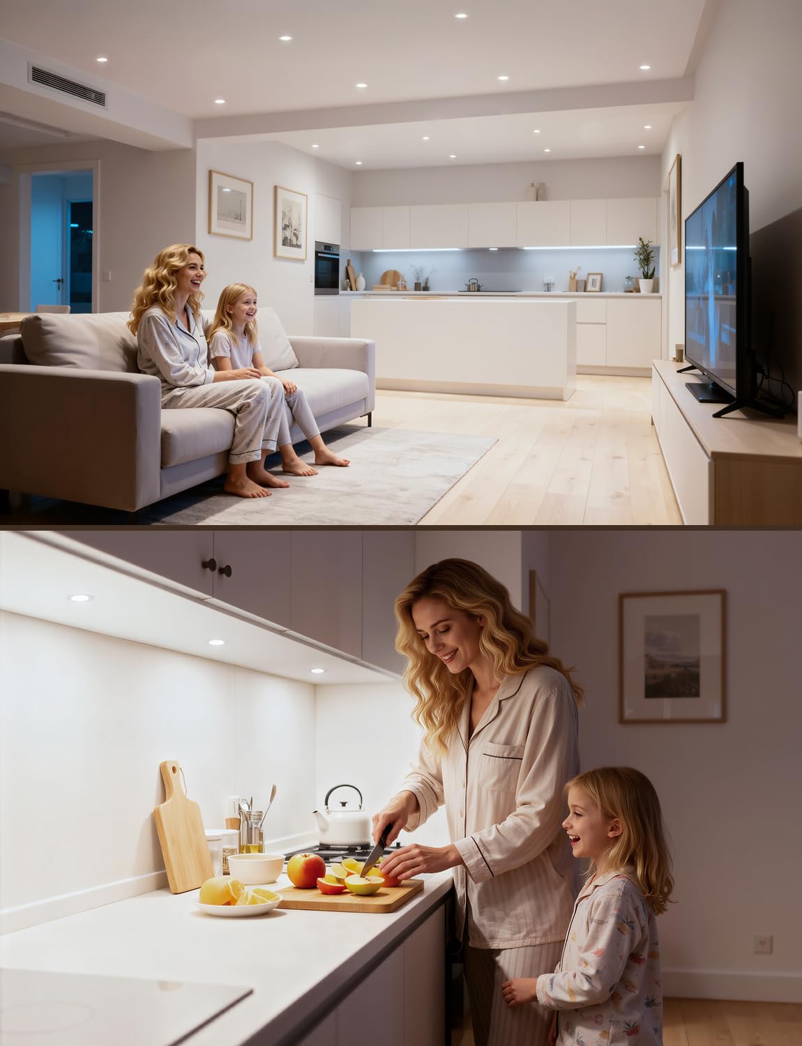 HOMEOW Zestaw 12 wpuszczanych reflektorów LED, bardzo płaski, otwór Φ75-90 mm, 220 V 5 W reflektor łazienkowy IP44, 4000 K, neutralne białe, wpuszczane reflektory sufitowe do kuchni, salonu