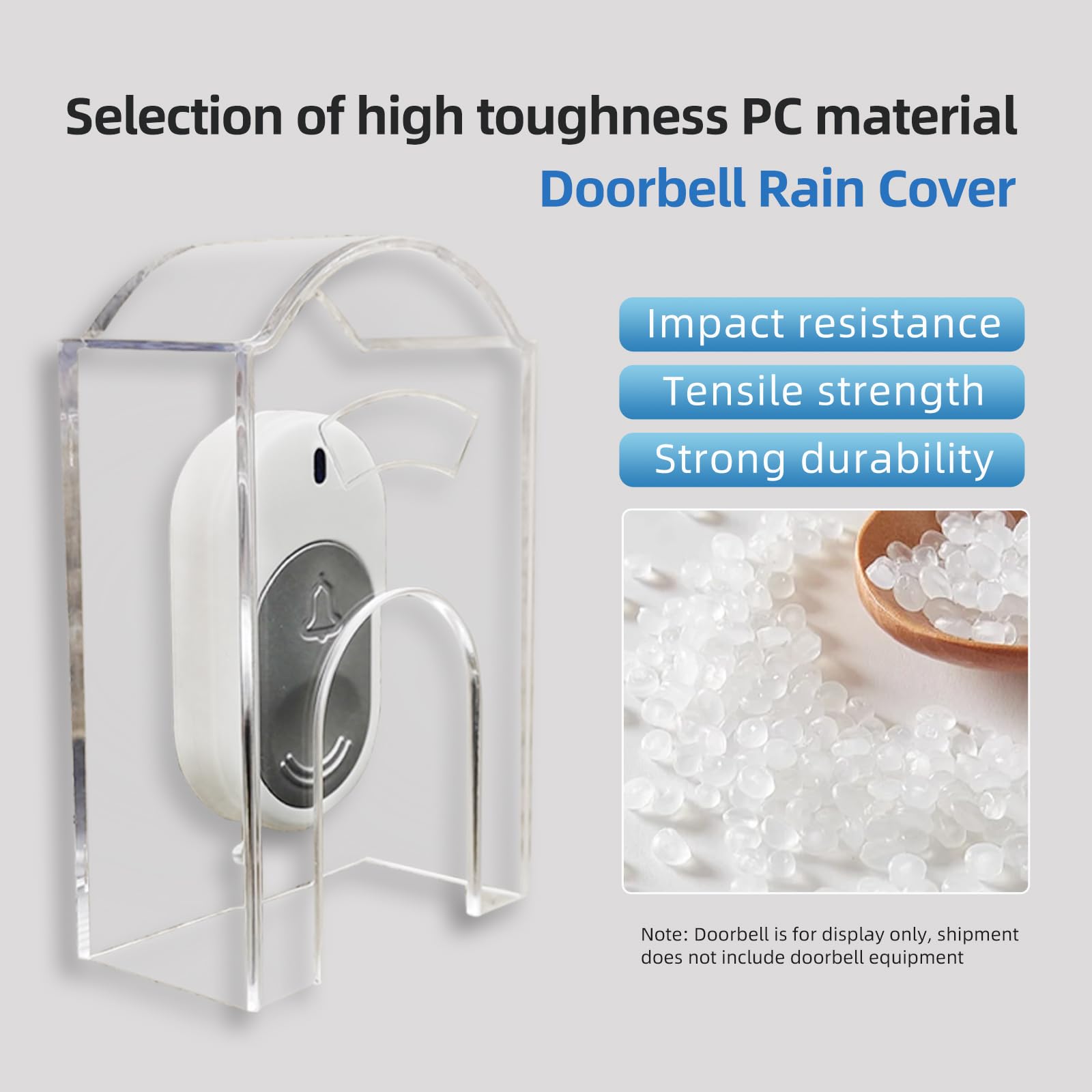 Transparenter Regenschutz Für Türklingel & Zugangskontrolle - Wasserdicht