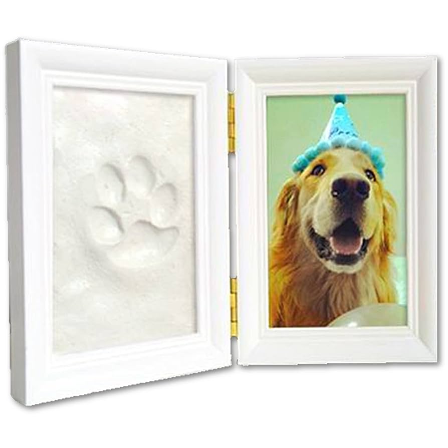 Amazon | heizi ペット 手形 フォトフレーム 犬 猫 足型 粘土