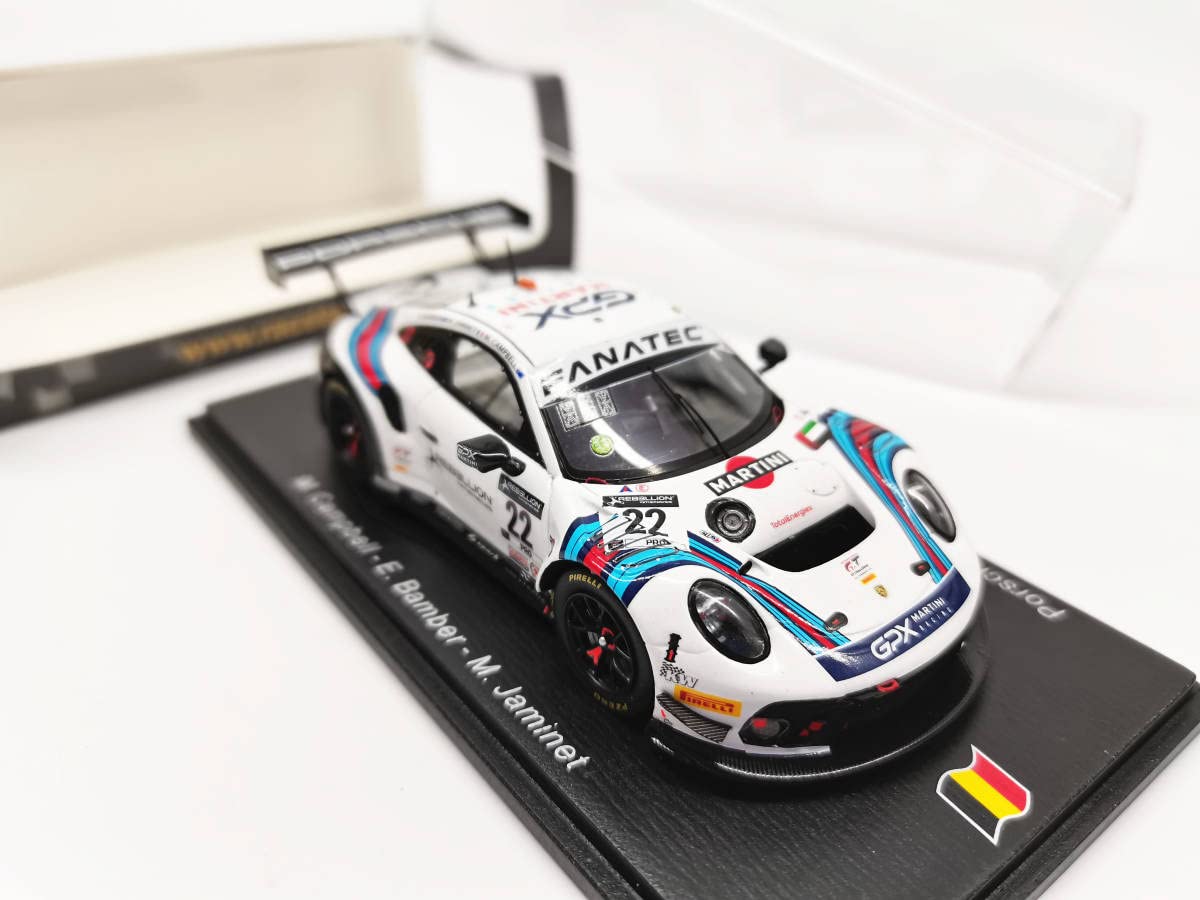 Amazon | Spark 1/43 ミニカー 911 GT3 R GPX Martini Racing 24H Spa