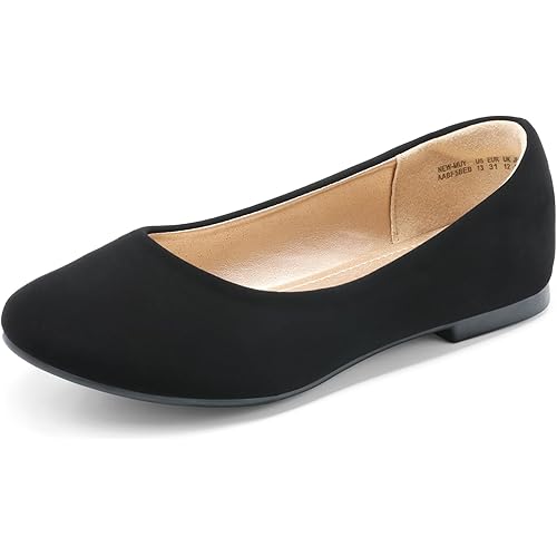 DREAM PAIRS Girls Dress Shoes Slip on Ballerina Flats for Wedding/Party