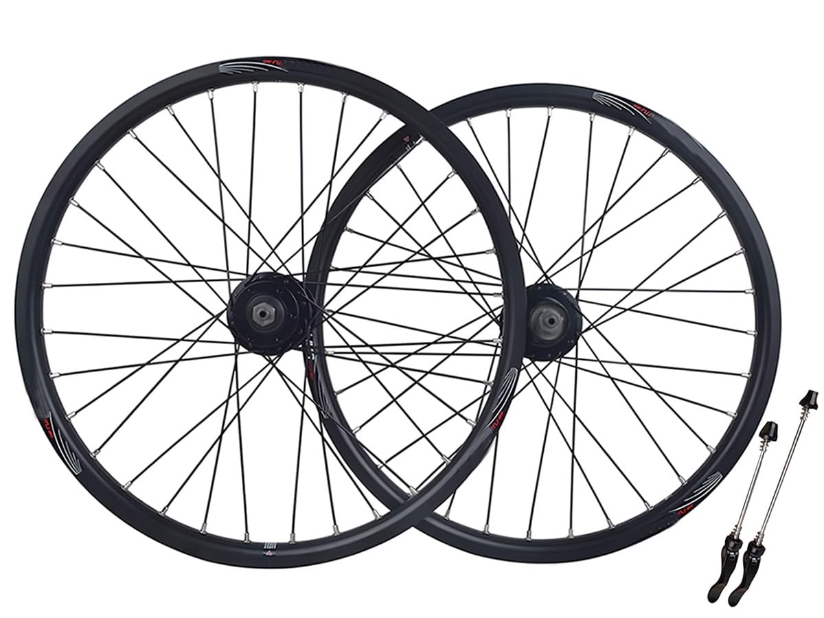 FKXSXAZ 406 BMX Wheelset 20In Bikes Rim Disc Brake 32H Hub Mountain Bike Wheels MTB Front & Rear Wheel 7/8/9/10 Cassette Flywheel Speed QR 1710g