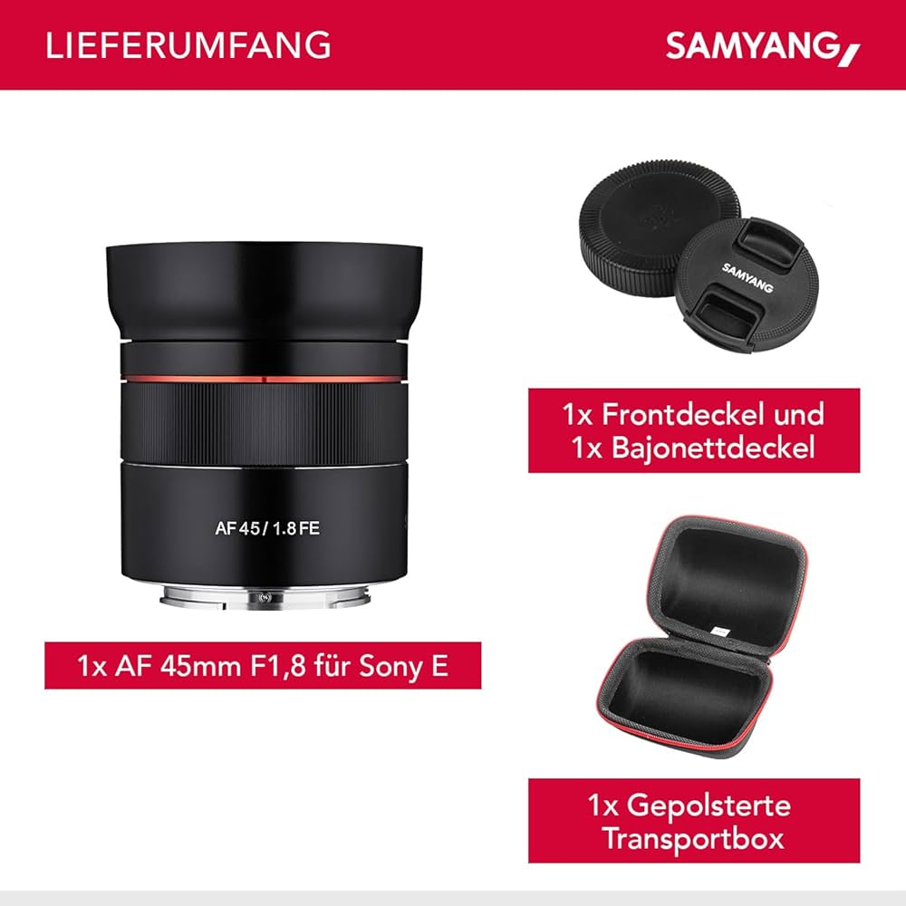 pan様：SAMYANG AF 45mm F1.8 FE　Sony Eマウント用 45mm F1.8 AF Compact Full Frame (Sony E) – Samyang US