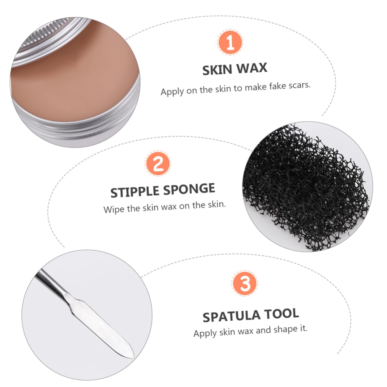 Angoily Fake Scars Making Wax 50g Special Effects Skin Wax for Horror Program Carnival Festival Daily Prank