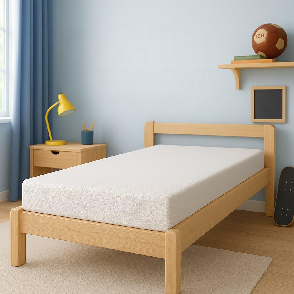 KOBI Matelas en Mousse 80x160, Matelas de lit, H2 Semi-Flexible, pour Chambre d'enfant, Double Face, Respirant, déhoussable