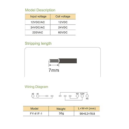 Miniatura 3 de Good BNTai Circuito de protección del módulo de relé delgado 6A, relé 12 VCCCA 24 VCCCA 230 VCA, enchufe de relé de 0.244 in de grosor (24