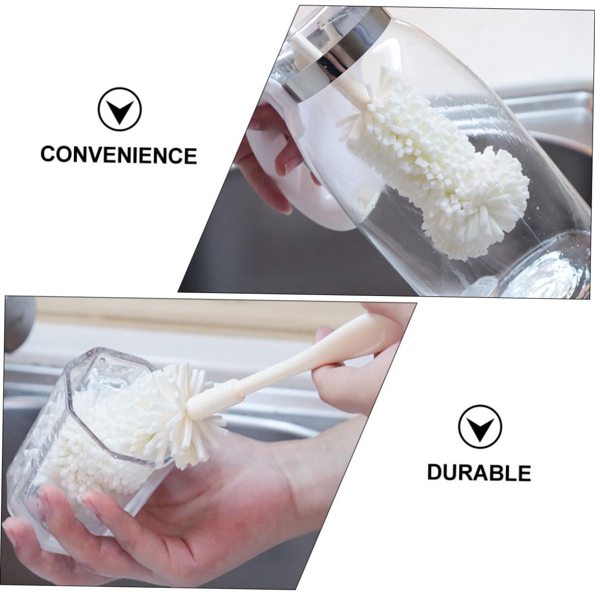 3 Set Spazzola Per Bottiglie Pespa Per Spugna Del Biberon Spugna Per Bottiglie Lavabiberon Blu Spazzola Per La Pulizia Delle Bottiglie Rifugio Per Bottiglia D'acqua Eva 2 Pezzi*3