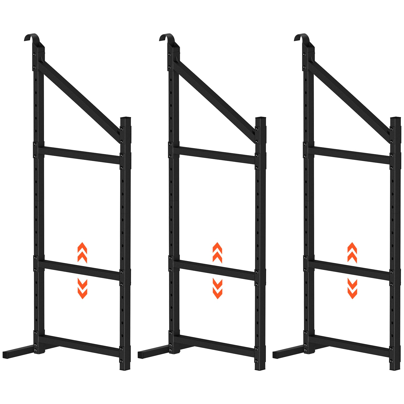kryonix 3pcs shipping container shelving bracket, adjustable 3-tier hanging cargo container shelves for spacing saving, 1300lbs capacity heavy duty container shelf bracket for workshop storage