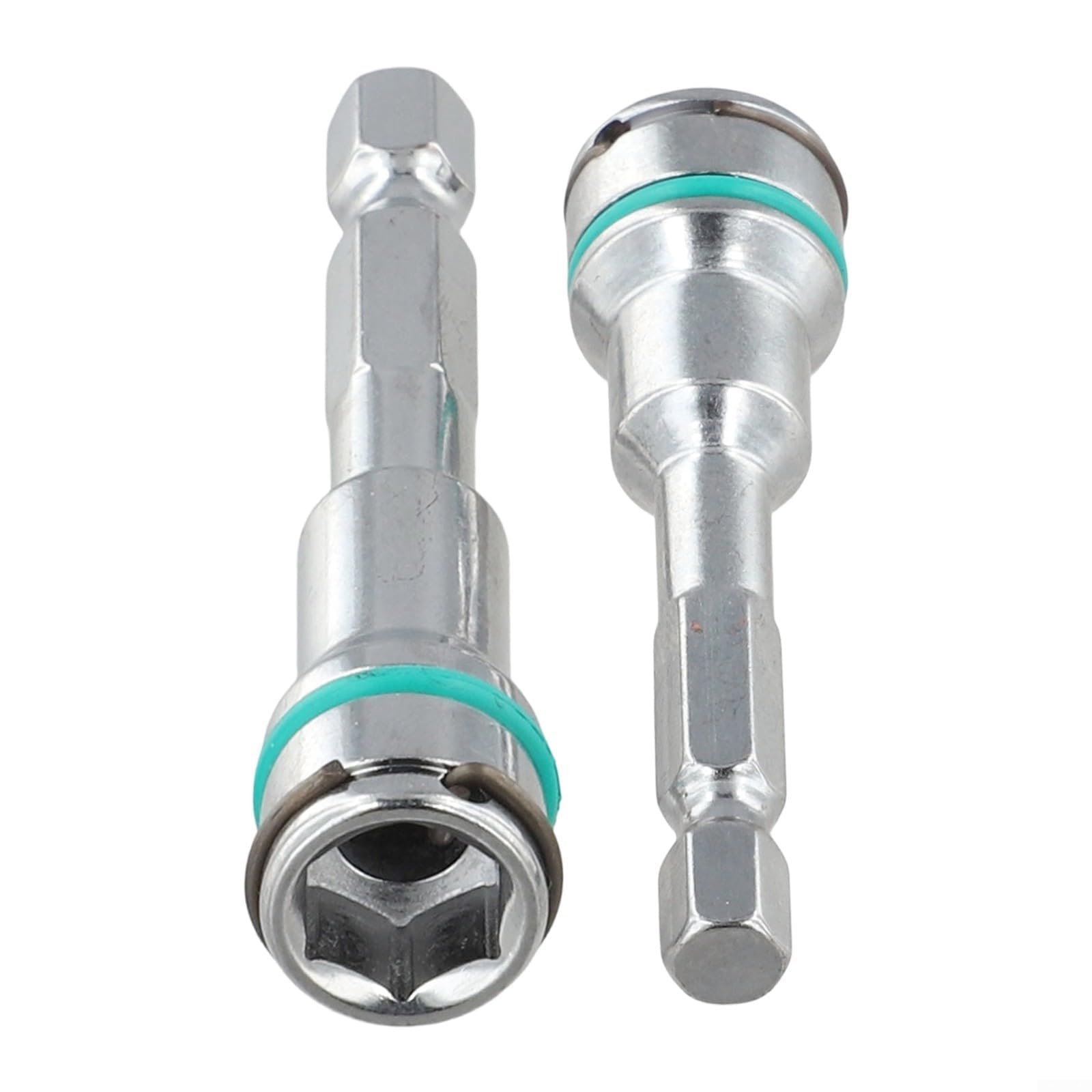 MKTOLHU Hex Socket Adapter 1/4 Inch Shank to 8mm 10mm Nut Driver Sleeve with Spring for Electric Drill Pneumatic Screwdriver Ratchet Wrench Steel Tool(8+10mm)