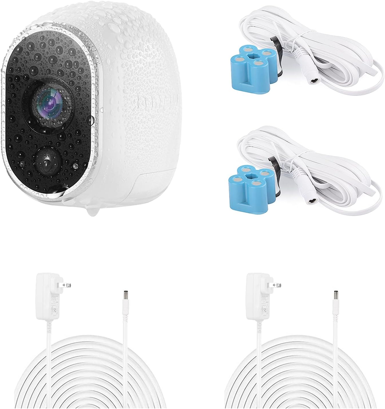 2Pack Power Adapter Compatible with Arlo (Replace CR123A), with 25Feet/7.5m Weatherproof Outdoor Cable Continuously Power Your Arlo Camera, Not Compatible with Alro Pro and Arlo 2
