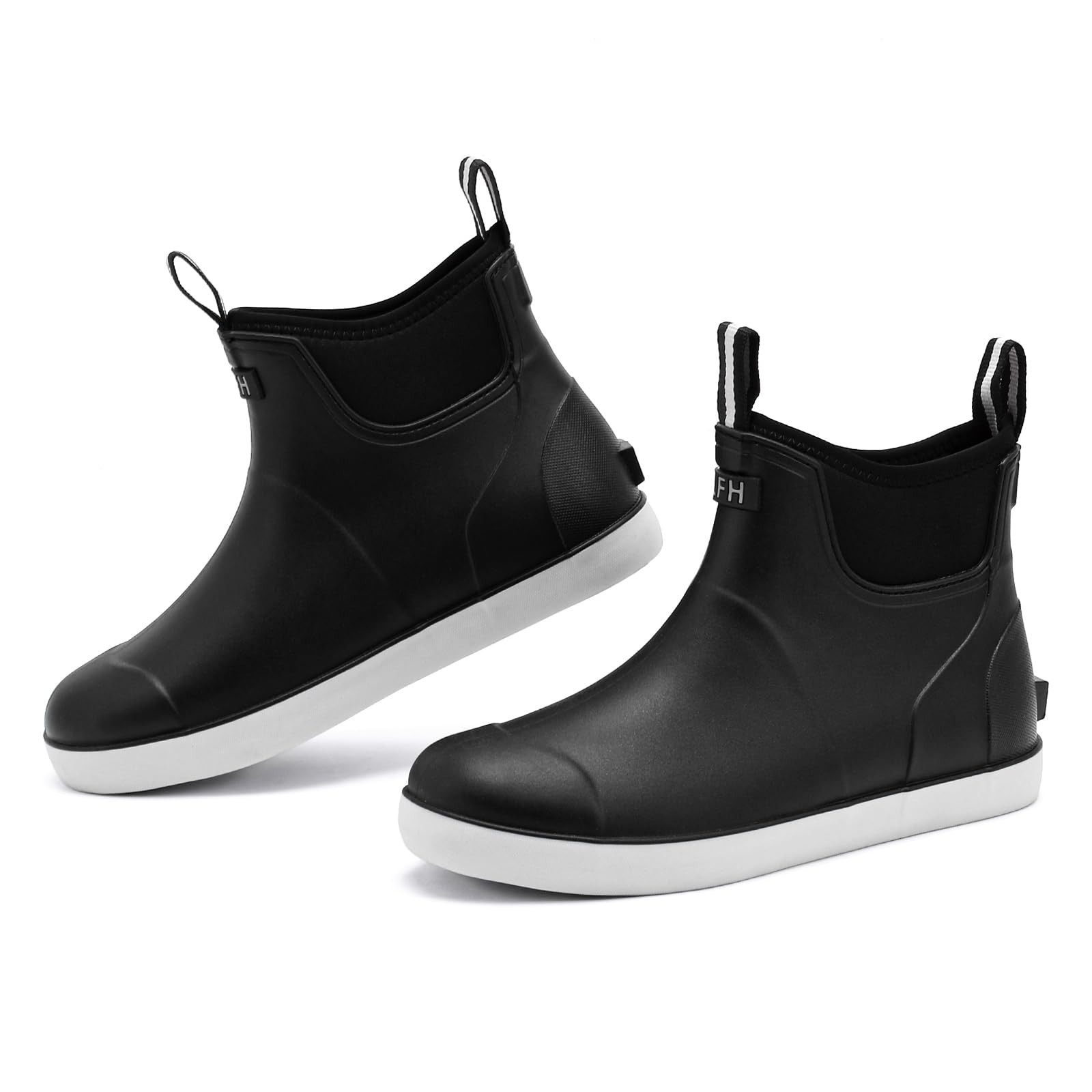 Rumkok Stivali Gomma Uomo, Stivali Da Pesca, Stivaletti Antinfortunistica Uomo, Da Esterno Antiscivolo Da Pioggia Shorty Boots, Comode Leggere Scarpe Da Giardino