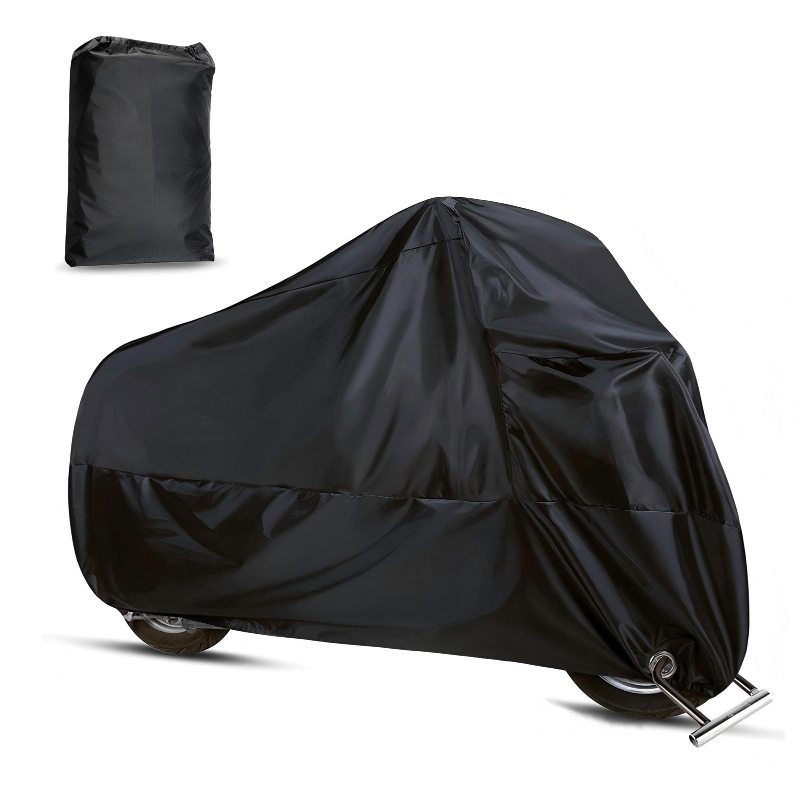 SLIMI Motorbike Cover, Waterproof and Dustproof All-season Usable Motorbike Jacket, Full-coverage Protective Cover With Anti-theft Locking Holes,