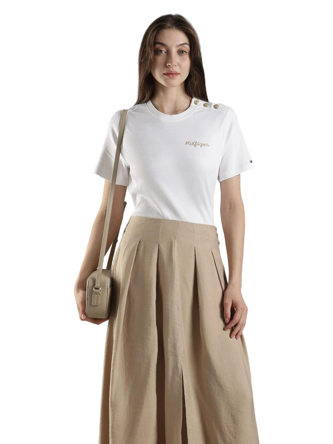 tommy hilfiger Solid Regular Fit Cotton T-Shirt-picture-41