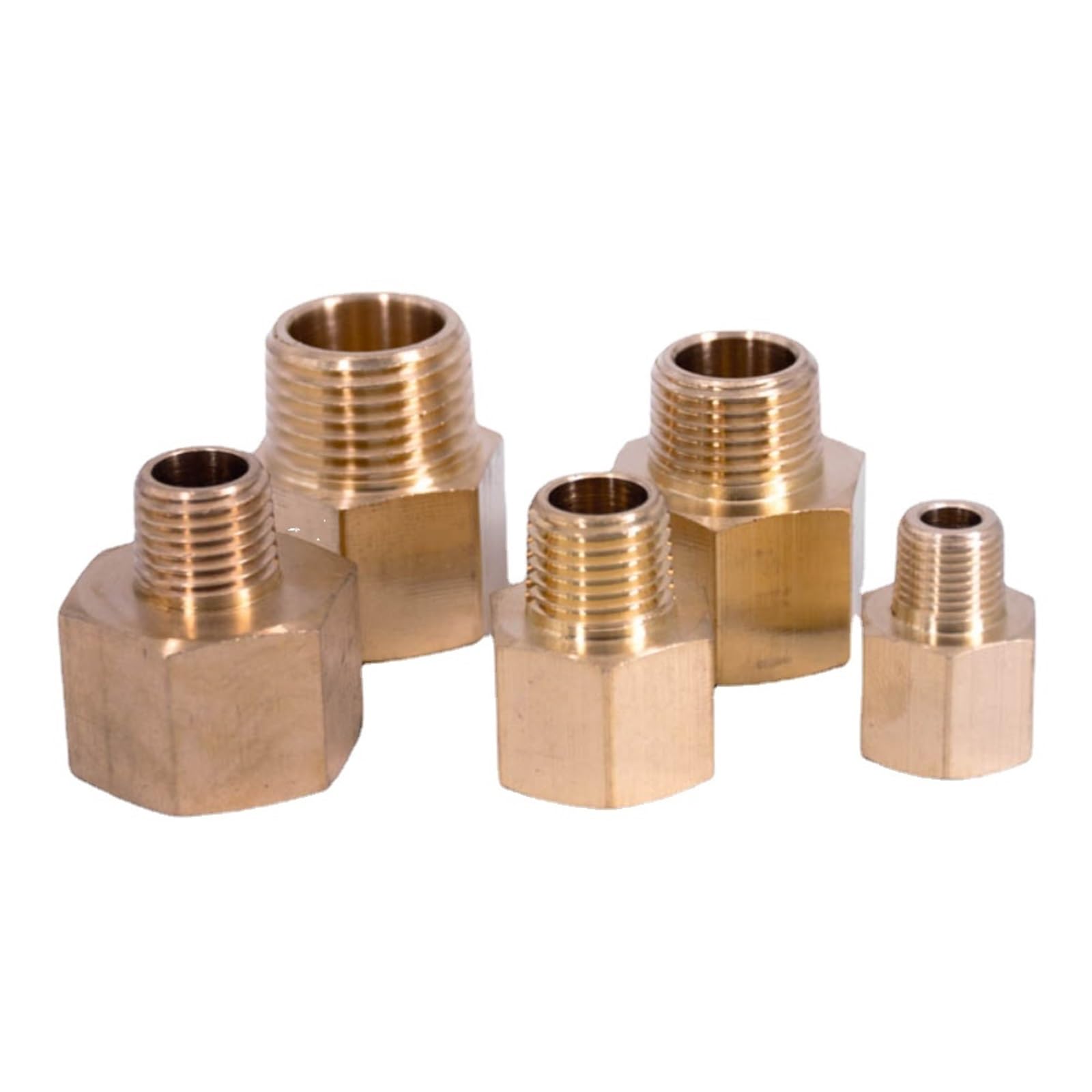 Hyuduo 2 Pezzi Raccordo in Ottone per Tubo da 4-8mm Barb Splicer Riduzione per Aria Compressa Barca e Carburante