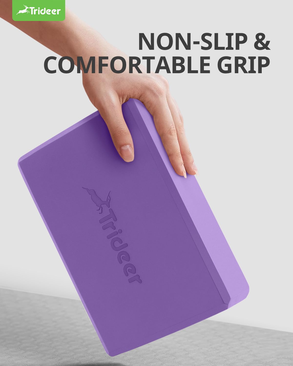 Trideer Yoga Blocks 2 Pack Purple 2