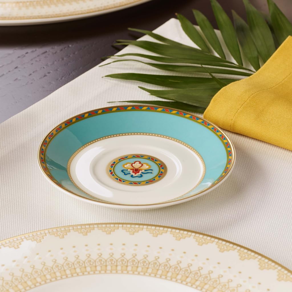 Villeroy and Boch Samarkand Light Blue Espresso Saucer 12cm (Saucer Only)