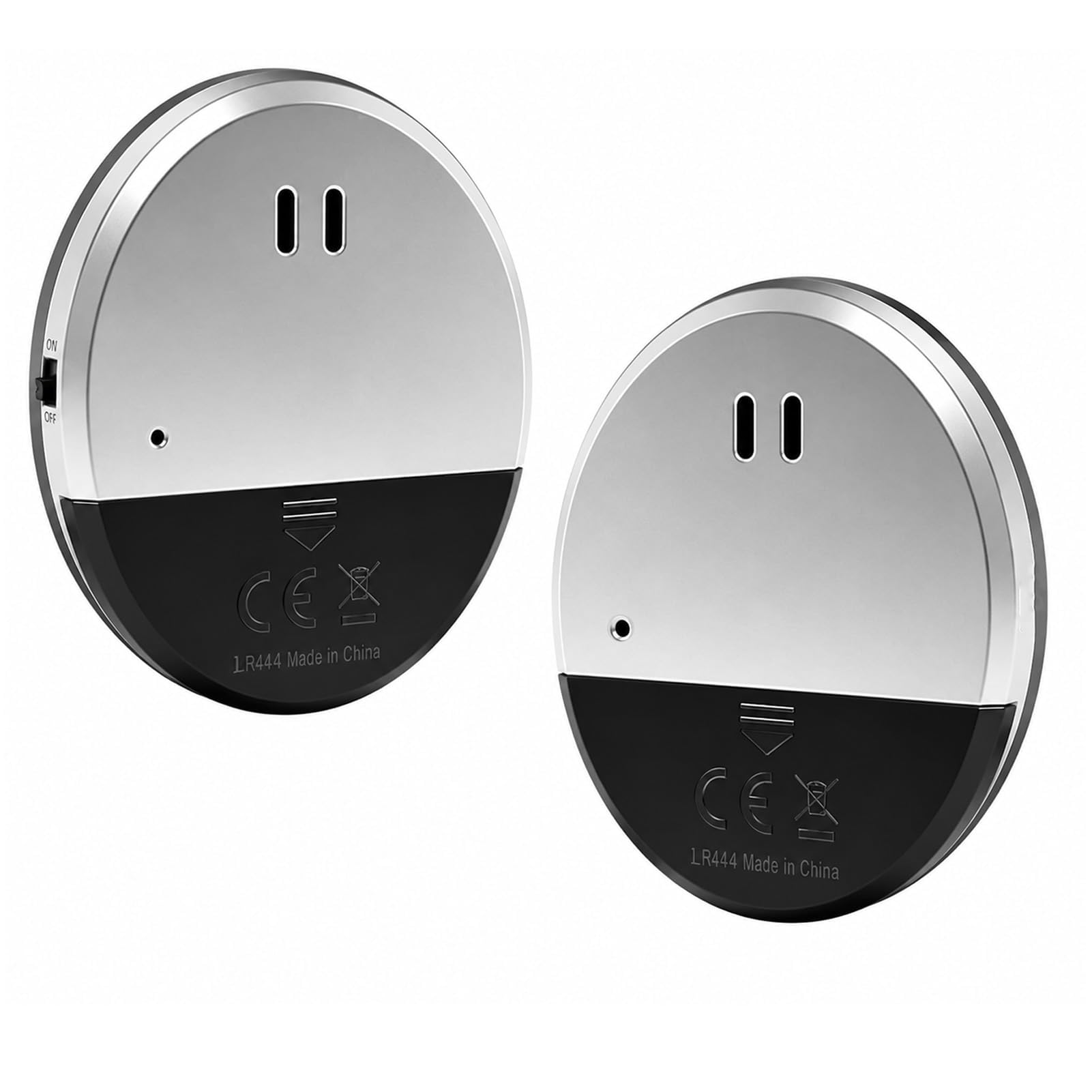 2 Pack 130dB Vibration Alarms, Ultra Slim Window Vibration Alert