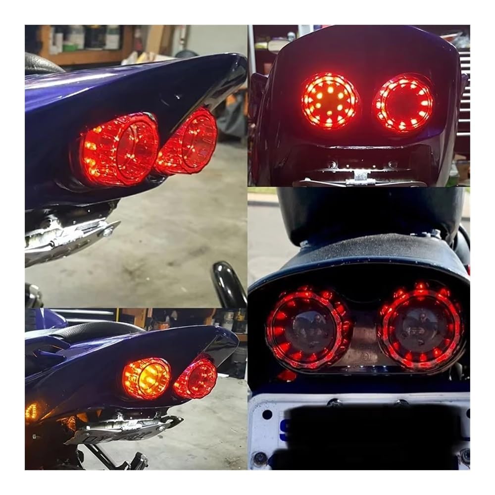 fanale posteriore Luce Di Stop Posteriore A LED Per Moto, Luce Lampeggiante, Luce Di Stop Per Moto, Luce Posteriore Con Luce Targa, Indicatori Di Direzione