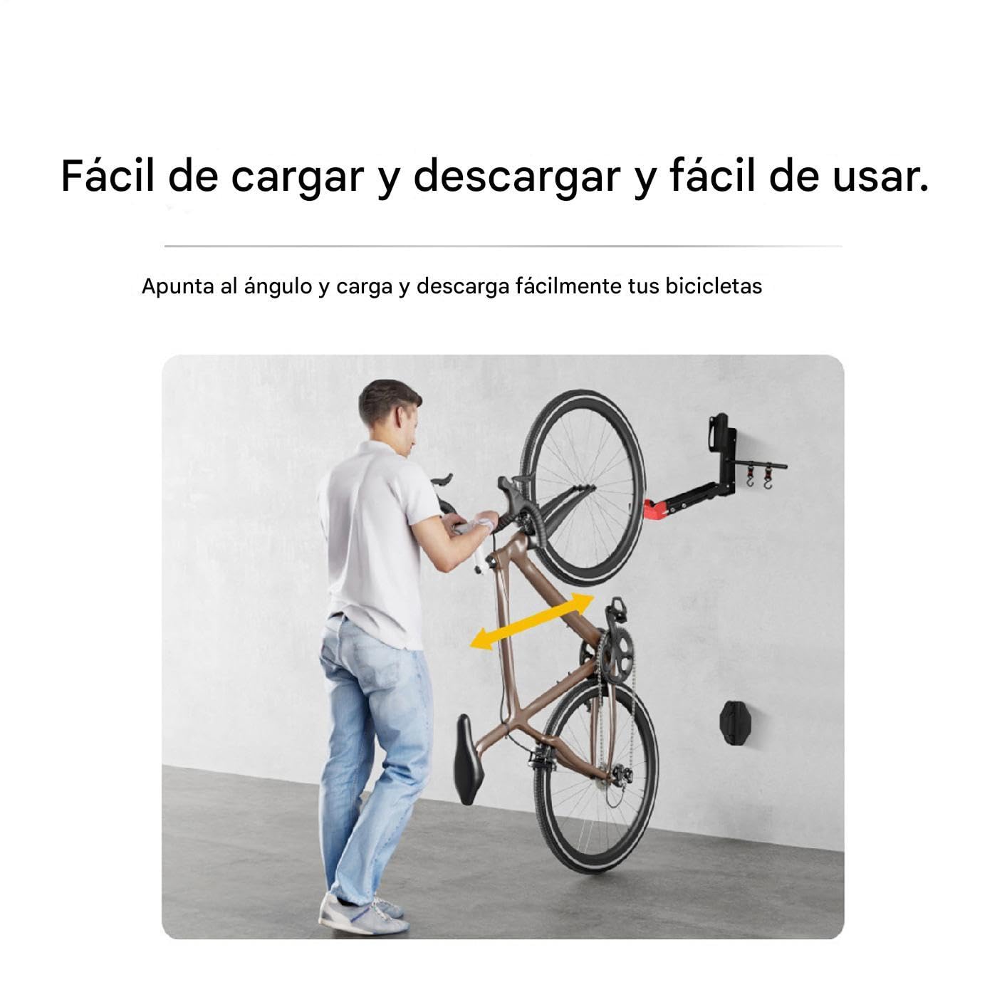 Soporte Para Bici De Pared Organizador Exhibidor De Bicicletas Ahorrador De