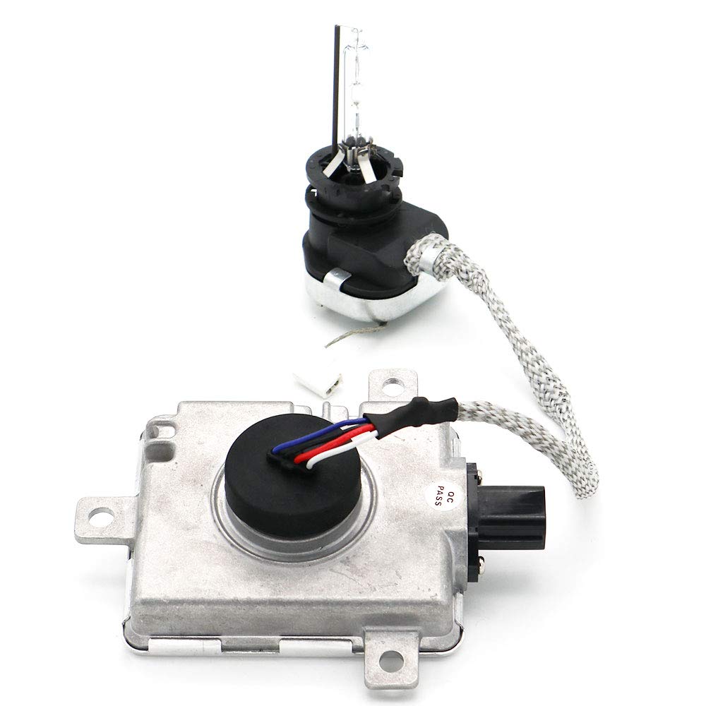 Replacement W3T19371 Xenon HID Headlight Ballast with Igniter and D2S Bulb for 2006-2014 Acura 2004-2014 Honda 2007-2014 Mazda 2007-2012 Mitsubishi W3T15671 W3T16271 W3T2097