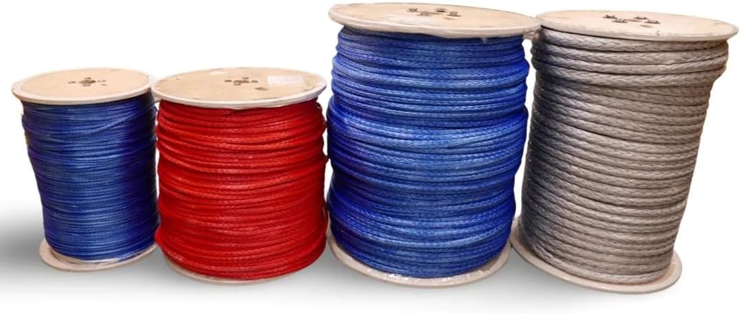 1/2" Delta HMPE (High Modulus Polyethylene) 12-Strand 100% Dyneema Rope MBS: 34,965lbs