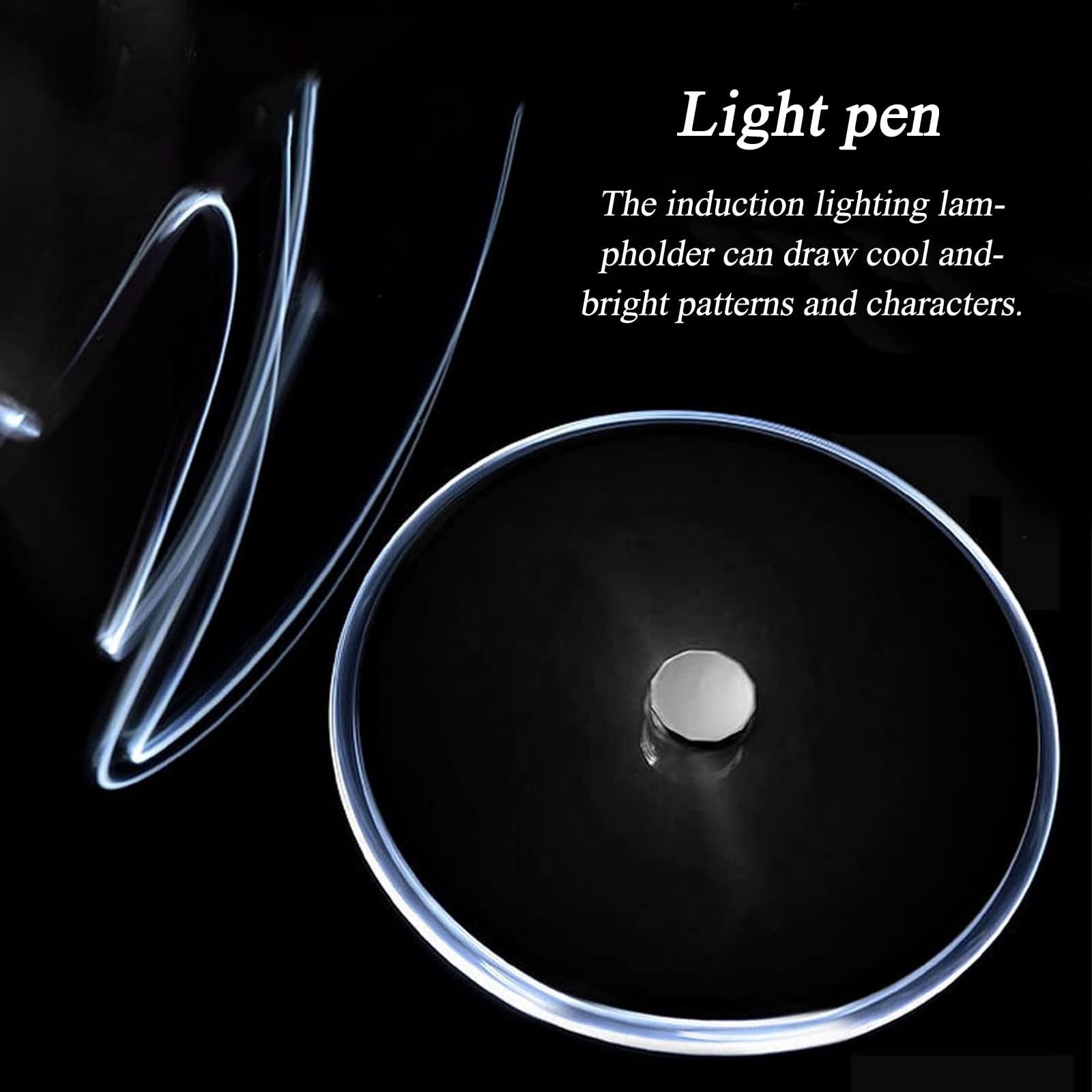 AOUZOVLI 3 Stück Fidget Pen Adhs Stift Lumino Spin mit LED-Licht Schreibwerkzeug Praktischer Pen für Beleuchtung Zum Schreiben im Dunkeln DREI Farben