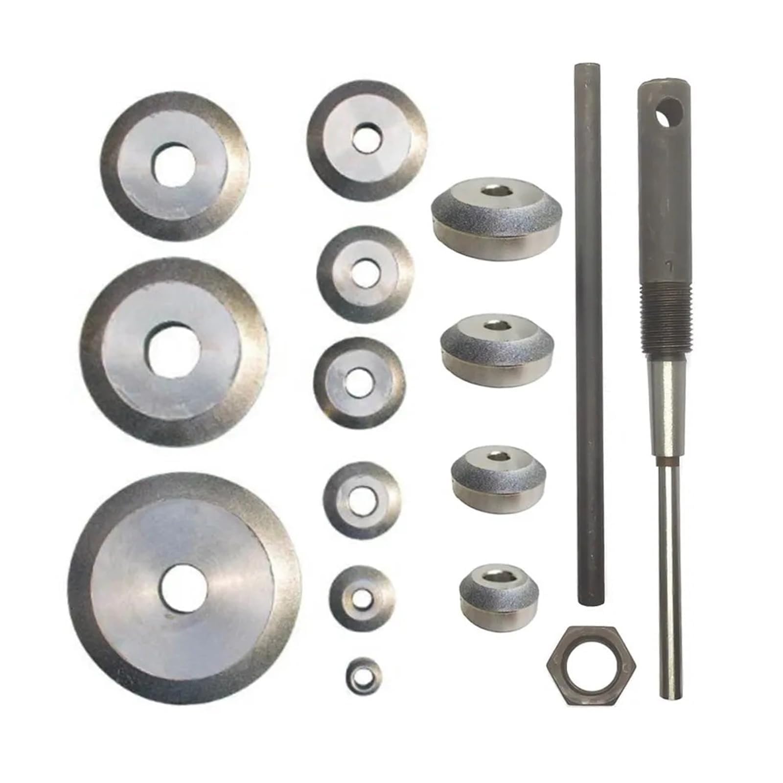 Lot de 34 alésoirs universels pour siège de soupape automobile et outils de meulage pour l'entretien du moteur, kit de réparation de précision de 22 à 38 mm