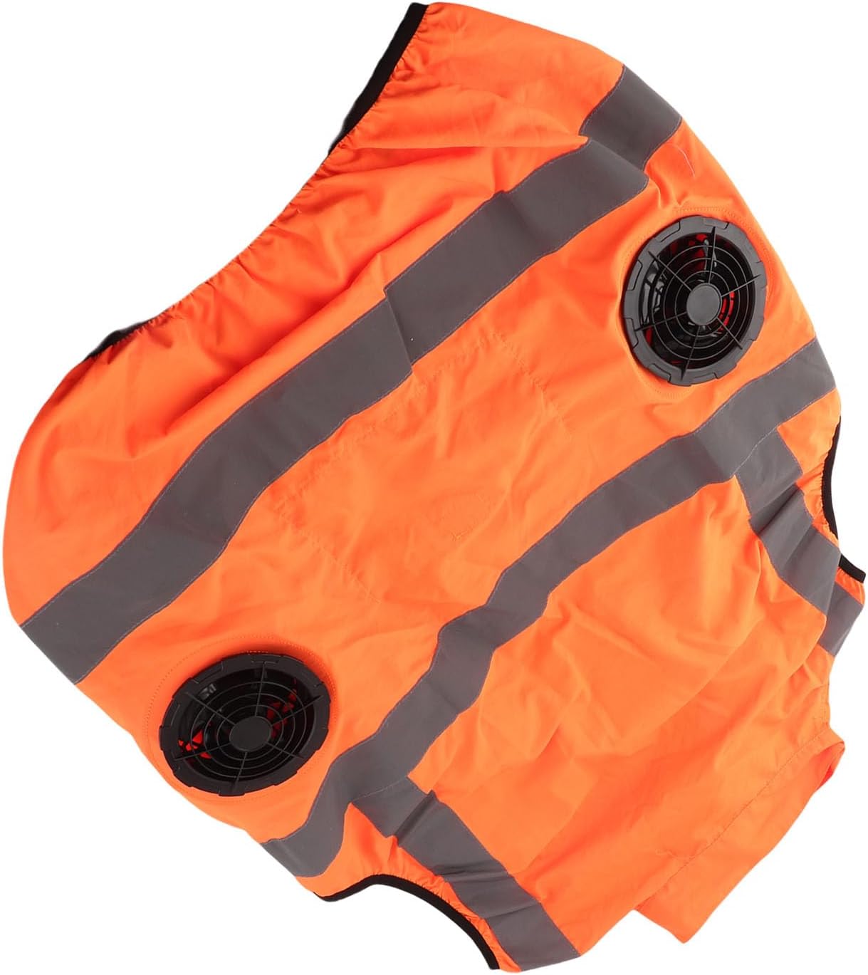 Cooling Vest with Rechargeable Fans, 5V USB Powered, Reflective Stripe Lightweight Polyester - Heat Management, Protection, Ideal for Outdoor Work and Travel (XXXL)