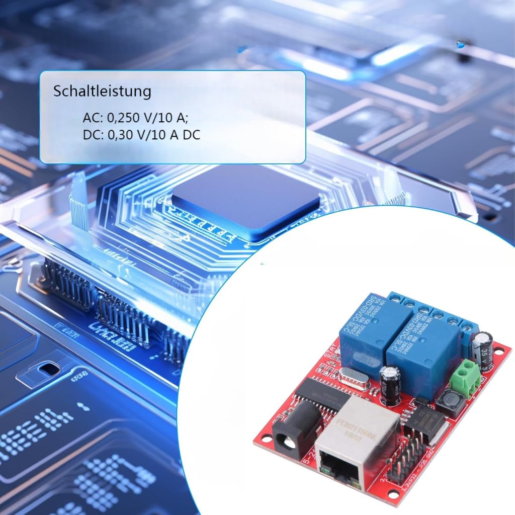 Modulo relè di alta qualità, modulo controller LAN Ethernet, modulo controller DC5V-24V, Interruttore ritardato con scheda relè bidirezionale per sostituzione scheda elettronica web server