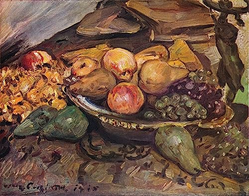Impression Nature morte avec fruits Lovis Corinth 58x90cm