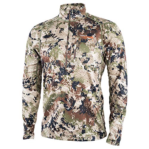 Sitka Men's Core Midweight Zip-T Long Sleeve Hunting Shirt, Optifade Subalpine, XL