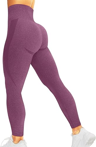 Miniatura 136 de HIGORUN - Leggings sin costuras para mujer, moldeadores, con diseño gráfico de sonrisas, de cintura alta, para el gimnasio, yoga o hacer ejercicio