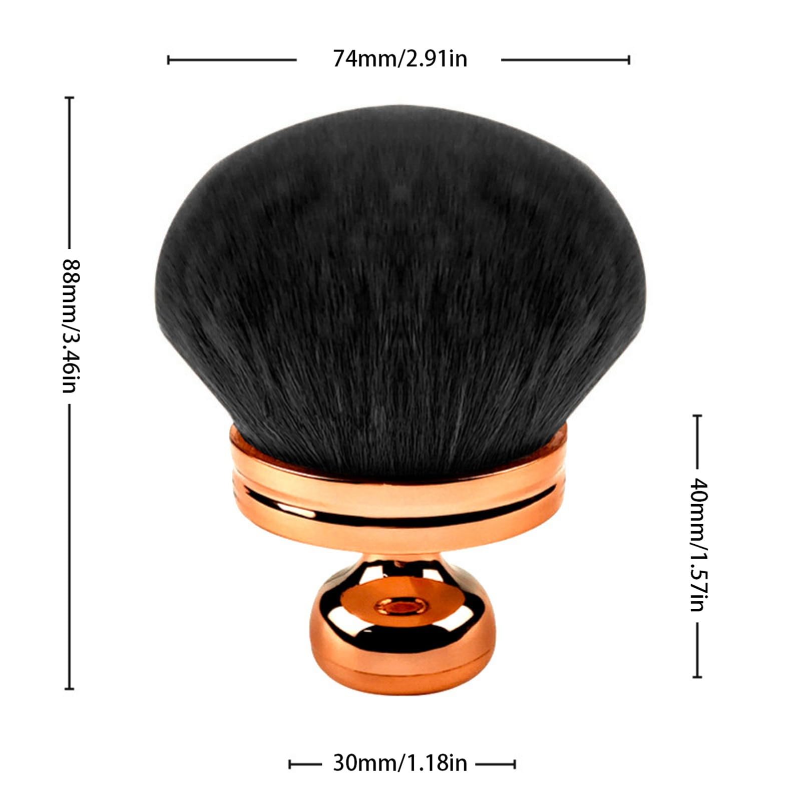 Supreme Kremowy pędzel do makijażu ciała do opalania twarzy, nóg, różu, bronzer, pędzel Kabuki, sztuczny aplikator, pędzel do podkładu, dziewczęcy pędzel do włosów 2025 (04 D, jeden rozmiar)