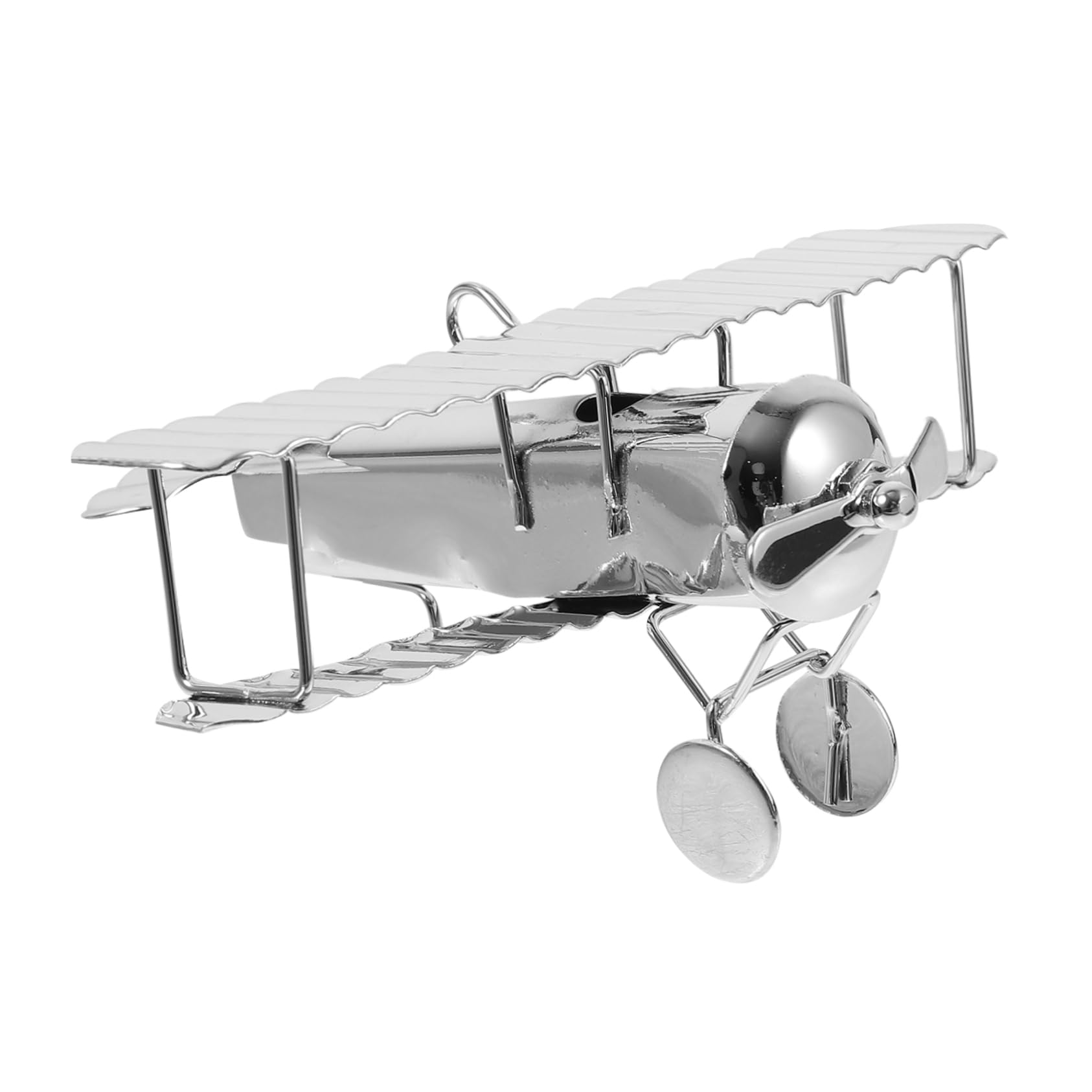Lot De 2 Avions Métal Rétro – Ornement De Bureau Vintage 10 Cm – Déco Avion Bleu – Cadeau Collectionneur – Modèle Artisanal
