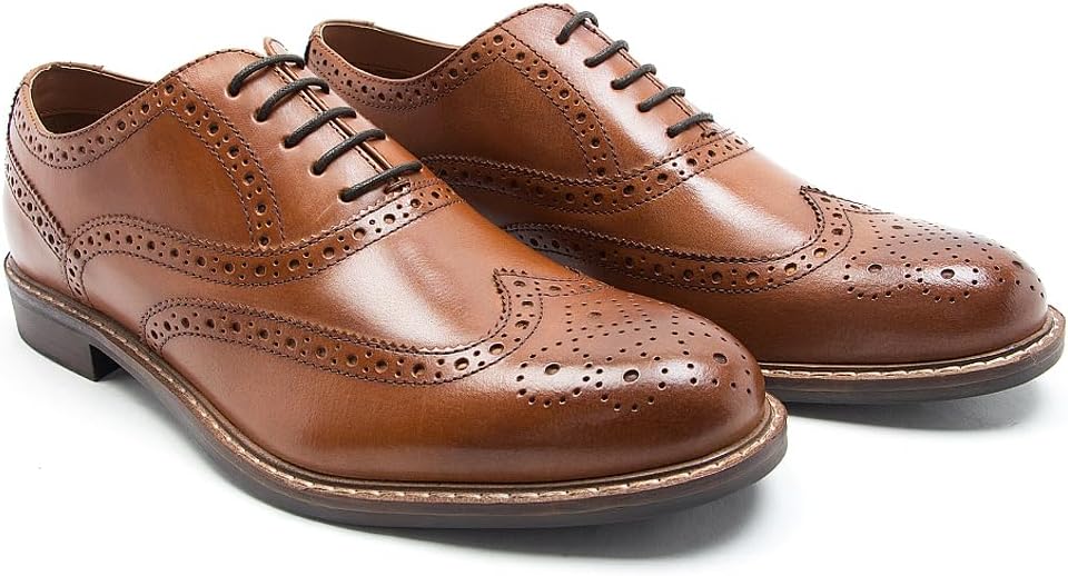 Men's 'Cardew' Brogue Formal Leather Shoes