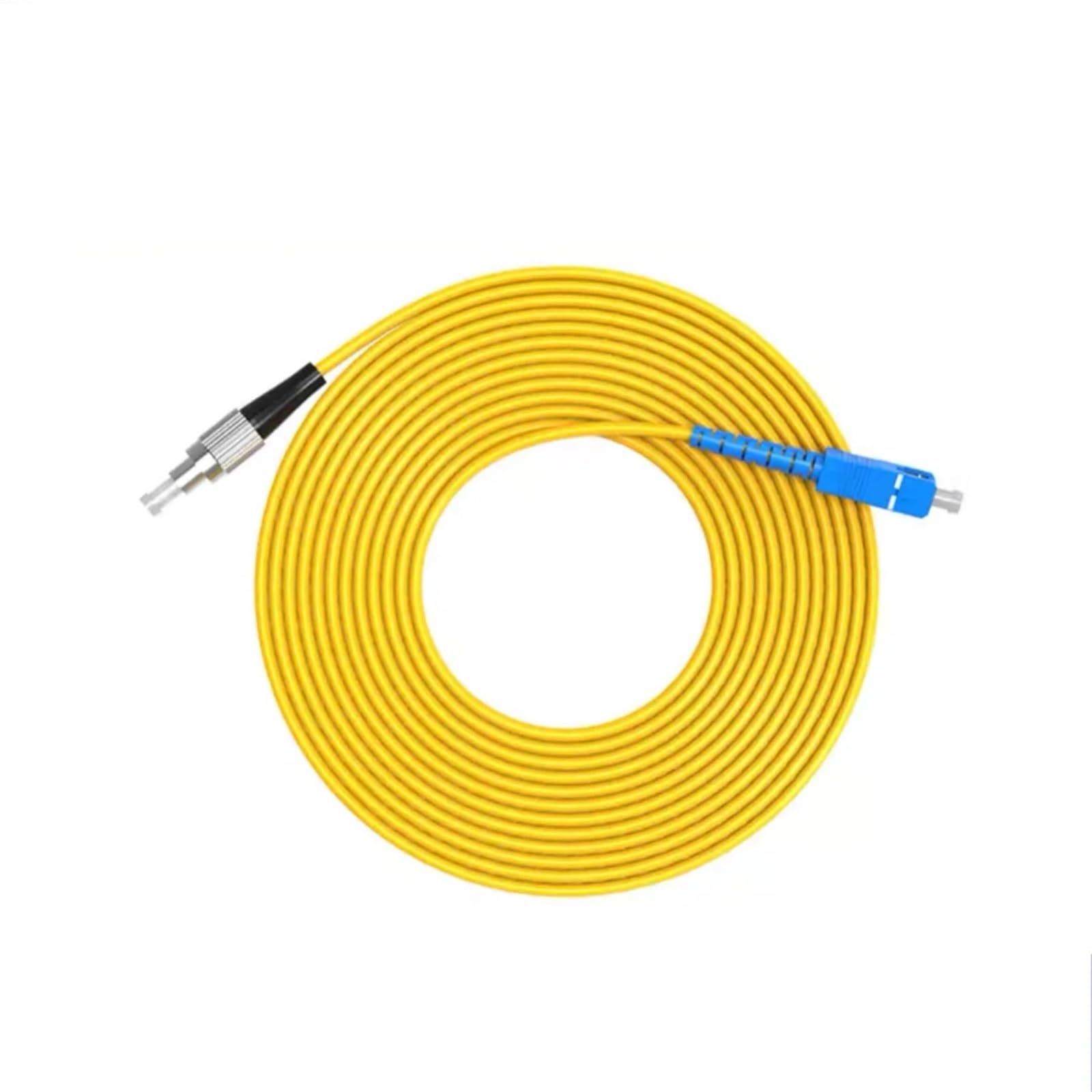 SC-FC UPC monomode fibre cavalier 1-100m cordon de raccordement optique Simplex 3m 5m 10m 15m 20m 30m 50m 100m câble FTTH P-fibre optique SM(SC-FC 80m)