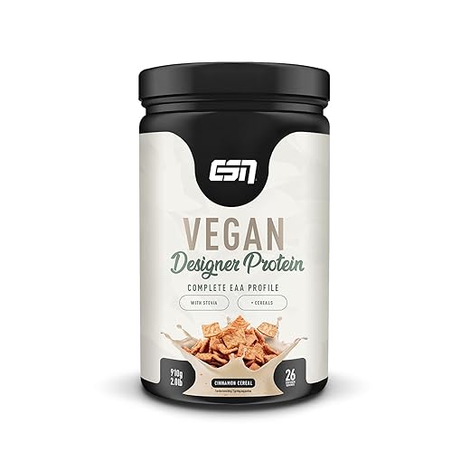 ESN Vegan Designer Protein, Cinnamon Cereal, 910g, Veganes Protein Pulver