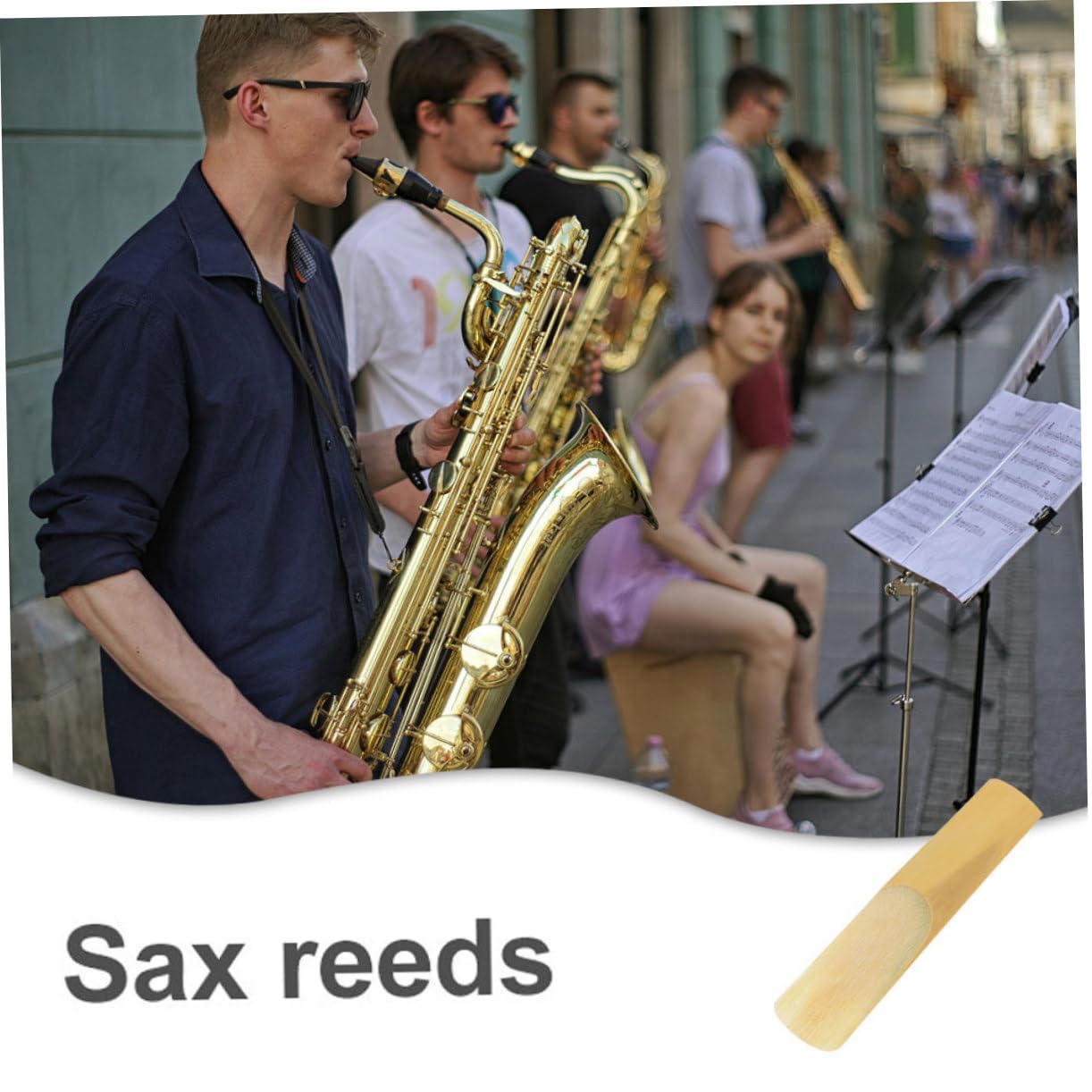 ibasenice 80pièces Anches De Saxophone Ténor Rechanges Traditionnels Pour Musiciens Accessoires Instrument De Musique
