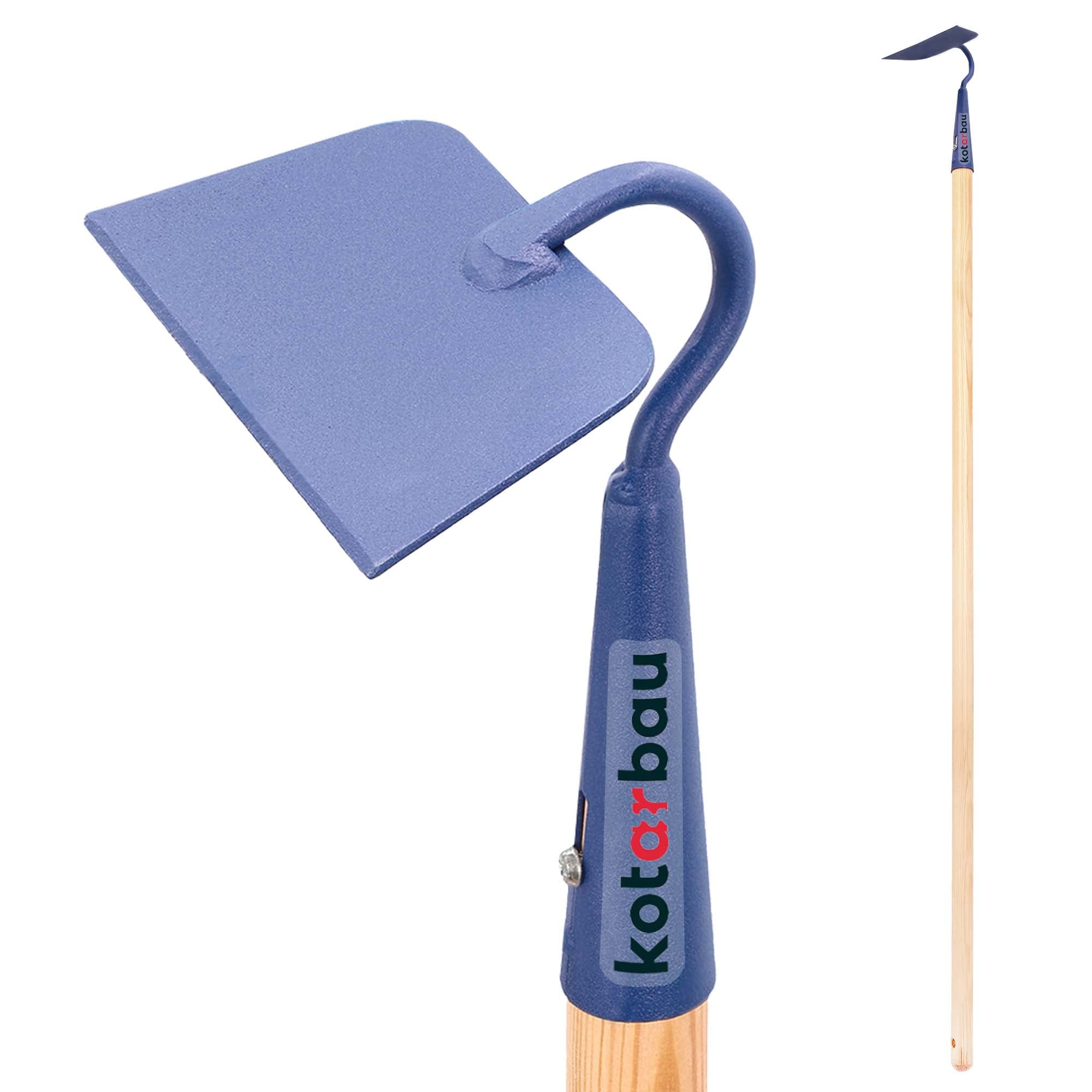 KOTARBAU® Binette 70 x 140 cm Forme Trapézoïdale Houe avec Manche en Bois 130 cm Accessoire de Jardin Outil de Jardinage Accessoires de Plantation